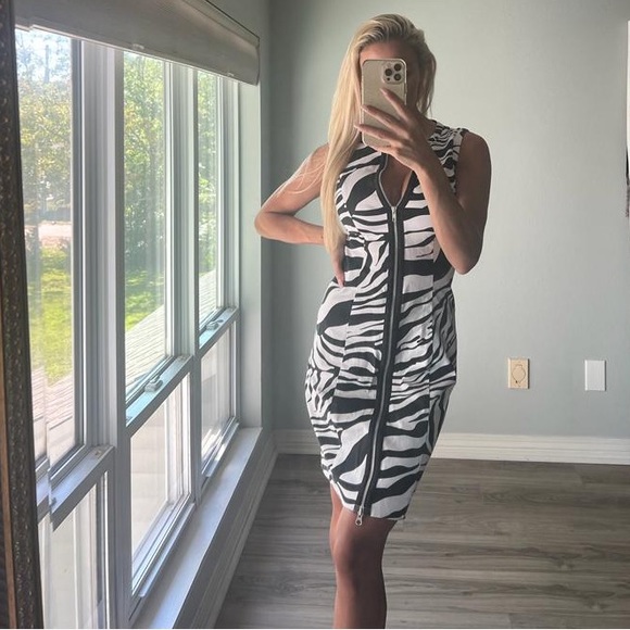 Cache Dresses & Skirts - Cache Vintage 90’s Zebra Print Dress. 2